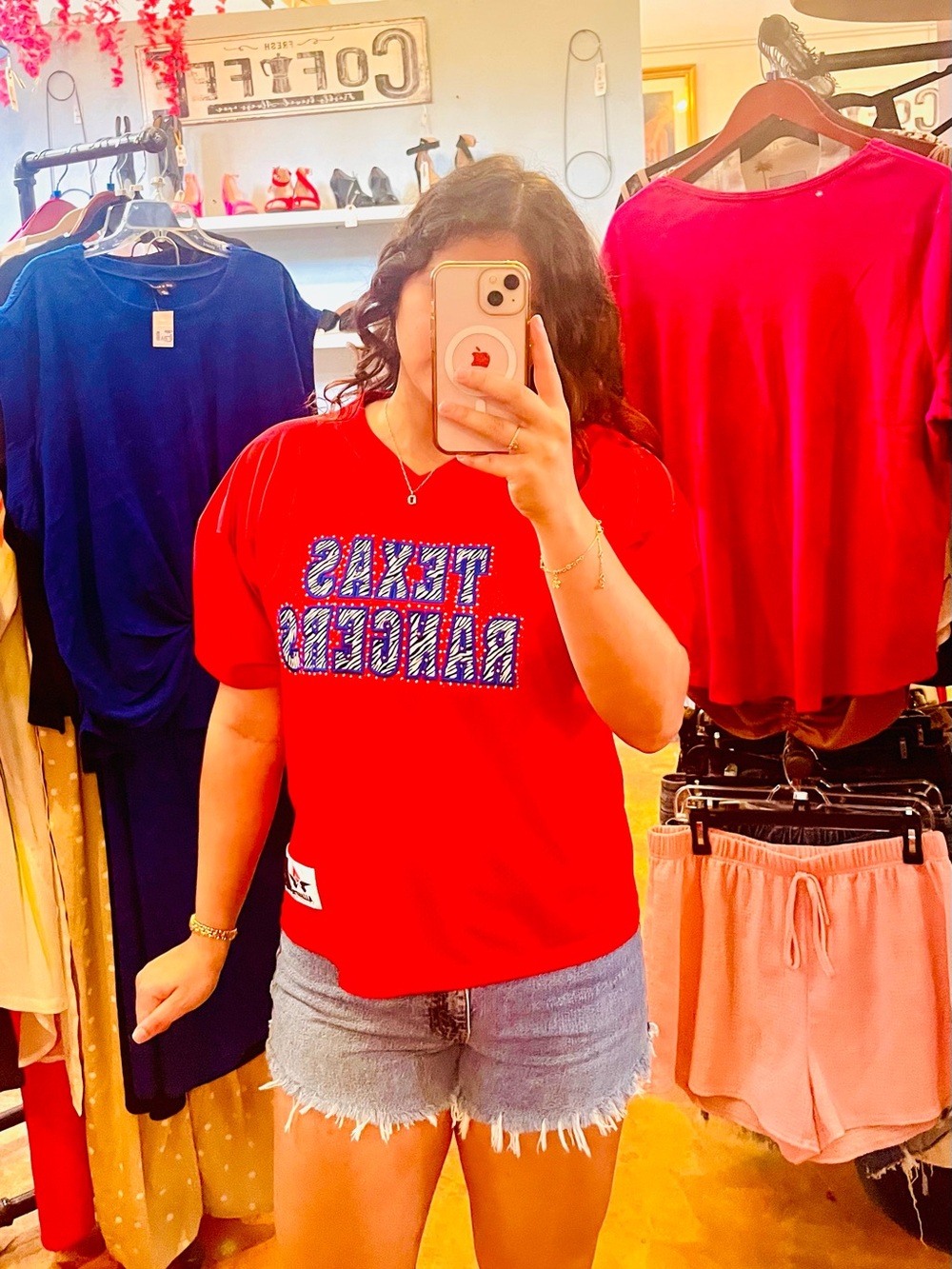 Texas Rangers Red Graphic Tee